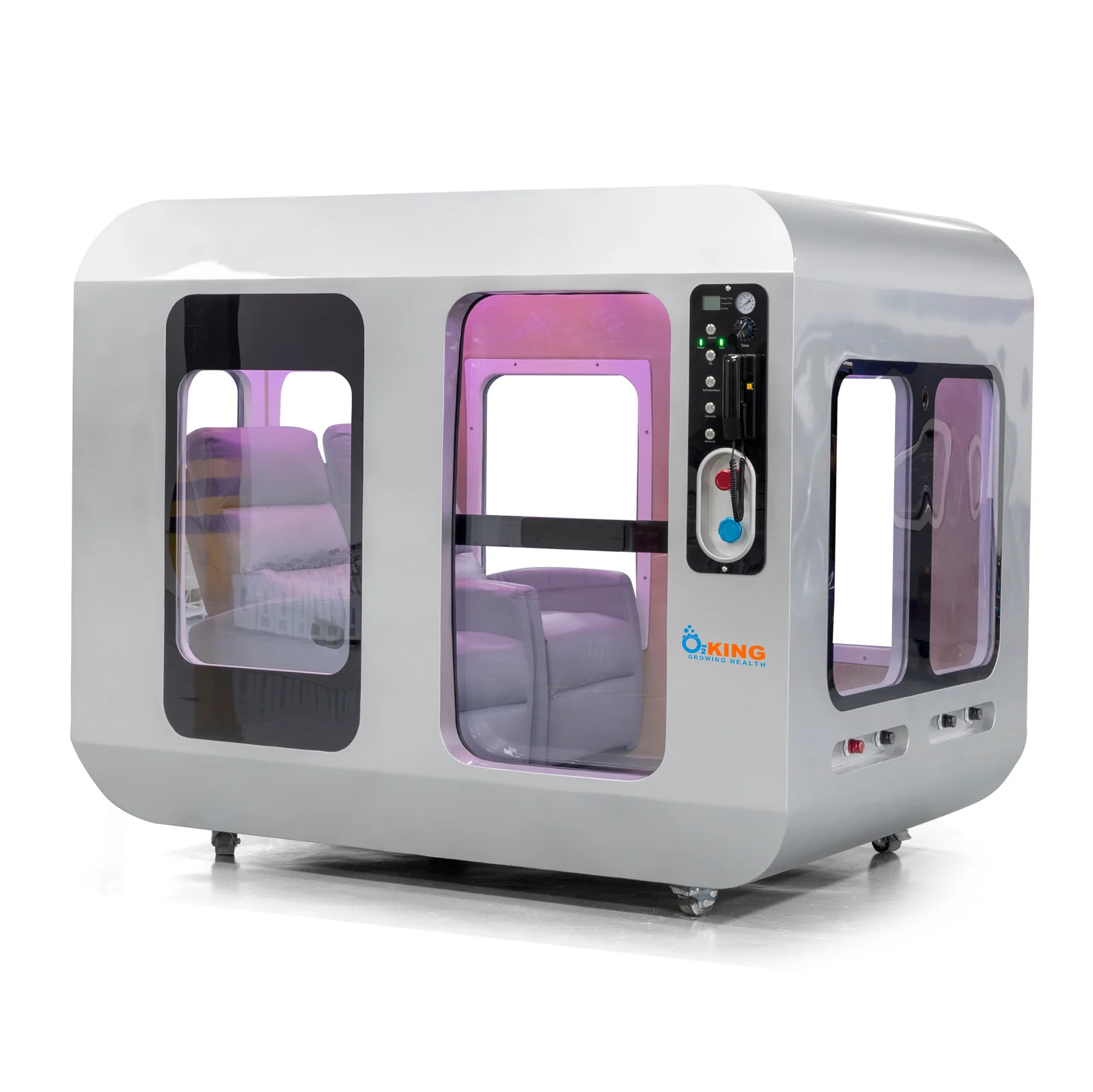 KING HBOT 2.0ATA 2P HARD SITTING HYPERBARIC OXYGEN CABIN - Image 6