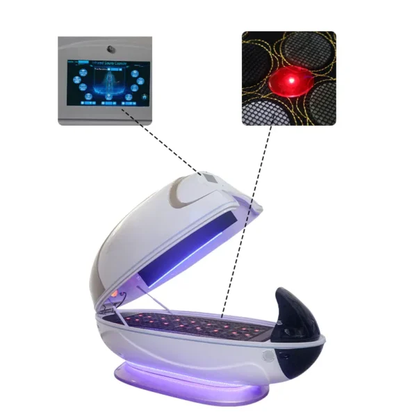Patented Graphene Heat Vibrate Sauna Cocoon Gold - Image 2