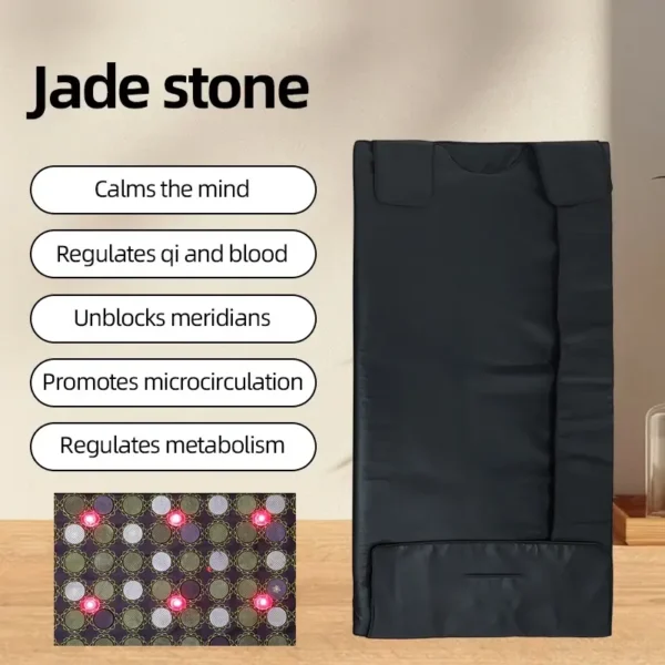 Guangyang Factory Direct 1-Zone Far Infrared Sauna Blanket with Jade Stones for Home - Image 2