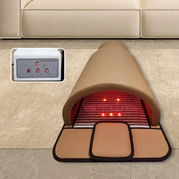 Guangyang Portable PU Leather 3-Zone LED Sauna Dome: Spa Capsule for Weight Loss & Detox